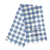 Acne Studios Checked Scarf In Blue Wool In Blue
