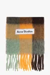 Acne Studios Checked Scarf In Multicolour
