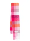 Acne Studios Checked Scarf In Multi