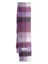Acne Studios Checked Scarf In Purple