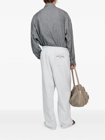 Acne Studios Checked Shirt In Gray