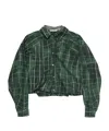 Acne Studios Checked Shirt In Green