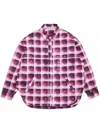 Acne Studios Check Button-up Shirt In Pink