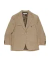 Acne Studios Checked Single-breasted Blazer In Brown