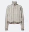 Acne Studios Checked Technical Jacket In Gray