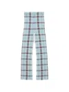Acne Studios Plaid Pattern Casual Pants In Blue