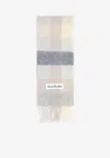 Acne Studios Checked Wool Alpaca Scarf In Multi