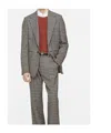 Acne Studios Checked Wool Blazer In Brown