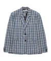 Acne Studios Checked Wool Suit Jacket In Multi