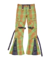Acne Studios Checkered Cargo Trousers In Green