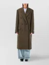 Acne Studios Checkered Long Coat Patch Detail