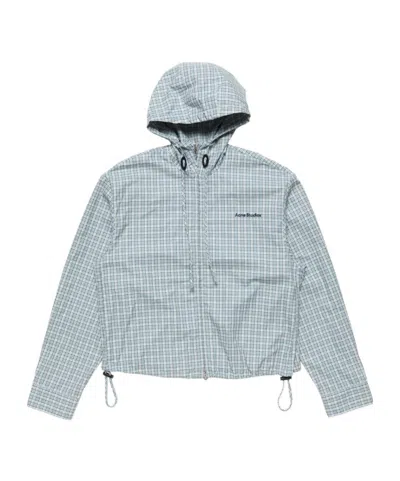 ACNE STUDIOS CHECK-PATTERN HOODED JACKET