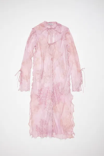ACNE STUDIOS CHIFFON PRINTED DRESS