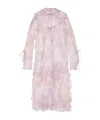 Acne Studios Womens Pink Daftan Floral-print Cotton And Silk-blend Maxi Dress In Pink