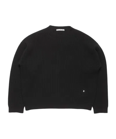 Acne Studios Chunky Cashmere Sweater In Black