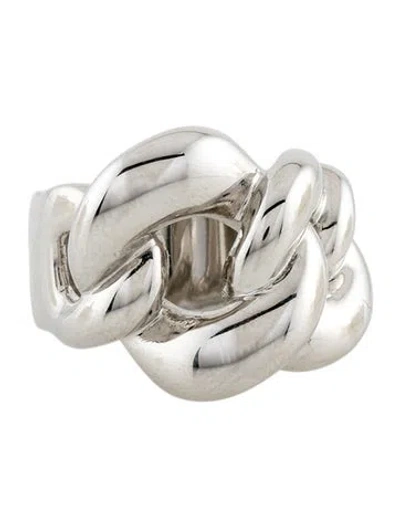 Pre-owned Acne Studios Chunky Chain Cocktail Ring In Multi