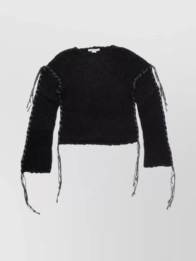Acne Studios Women Wool Blend Crewneck Sweater In Black