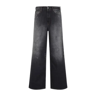 Acne Studios Classic Cotton Jeans In Black