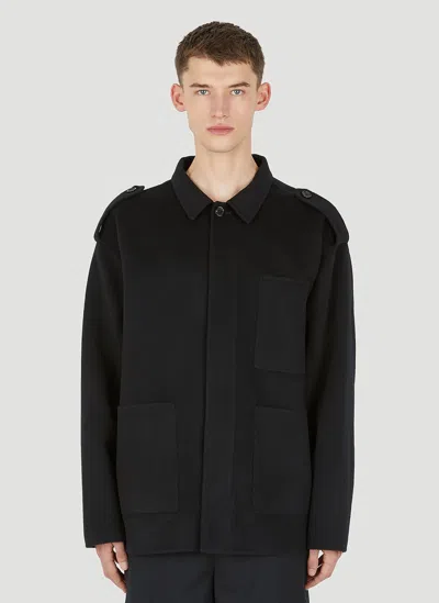 Acne Studios Crinkled Lambskin Jacket In Black