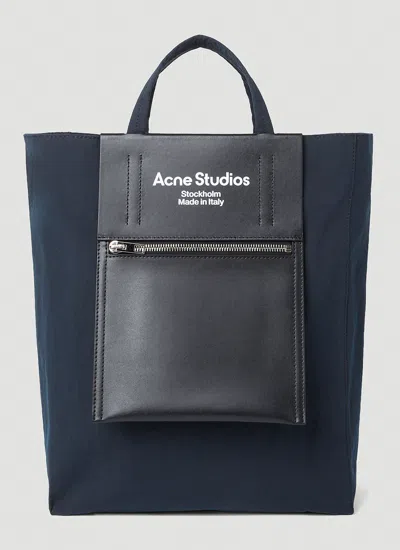 Acne Studios Classic Logo Tote Bag In Black