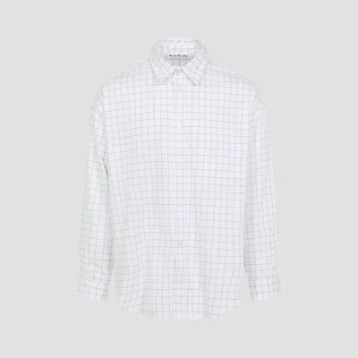 Acne Studios Classic Men's Cotton Shirt In White