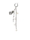 Acne Studios Claw Charm Earring In Silver
