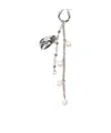 Acne Studios Claw Charm Earring In White