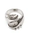 Acne Studios Claws Ring In Silver