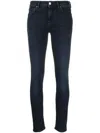 Acne Studios Climb Skinny Washed Denim Trousers In Blue