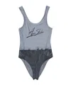 Acne Studios Bedruckter Badeanzug In Blue