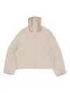 Acne Studios High-neck Cropped Jacket In Neutral