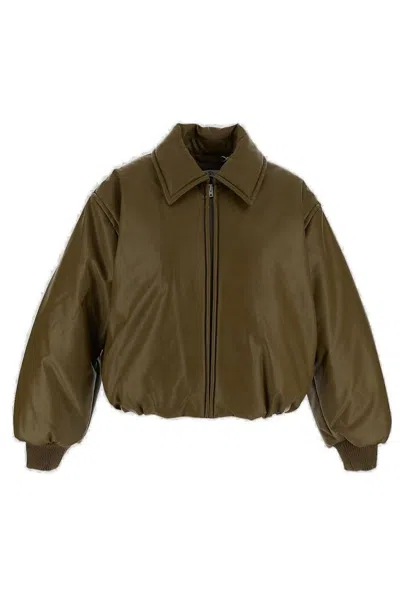 Acne Studios Coated Bomber Jacket In Multi