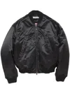 Acne Studios Bomber Jacket Logogram In Black