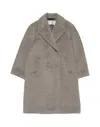 Acne Studios Double-breasted Wool-blend Coat In Gray