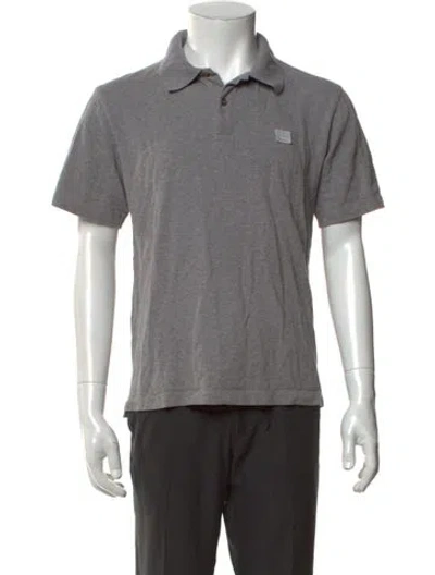 Pre-owned Acne Studios Collar Short Sleeve Polo Shirt In Grey