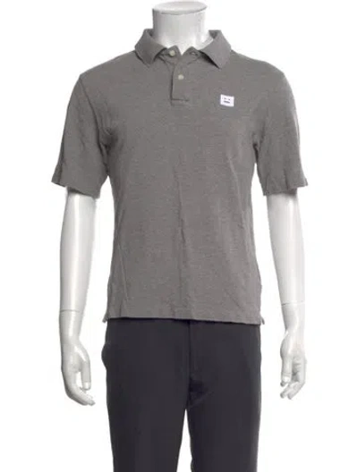 Pre-owned Acne Studios Collar Short Sleeve Polo Shirt In Grey