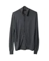 Acne Studios Collared Buttondown Cardigan In Grey Wool