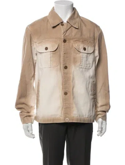 Pre-owned Acne Studios Colorblock Pattern Jacket In Neutral