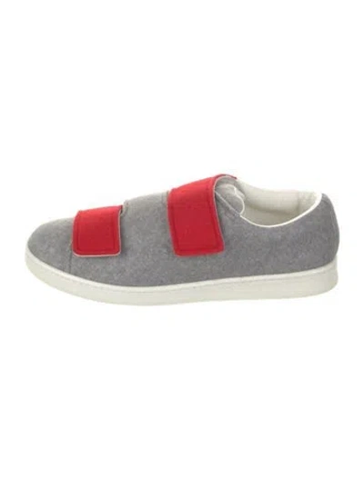 Pre-owned Acne Studios Colorblock Pattern Sneakers In Gray