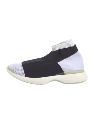 Pre-owned Acne Studios Colorblock Pattern Sock Sneakers In Blue