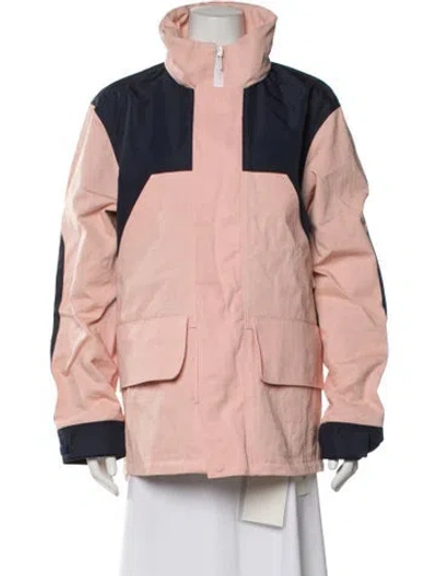 Pre-owned Acne Studios Colorblock Pattern Utility Jacket In Pink