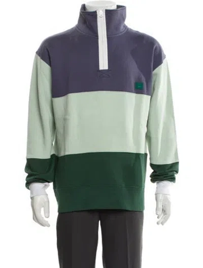 Pre-owned Acne Studios Colorblock Pattern Windbreaker In Green