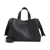 Acne Studios Compact Black Calf Leather Handbag In Black