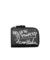 Acne Studios Compact Zip Wallet In Black