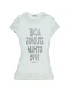 Acne Studios Contemporary Art Text T-shirt In White