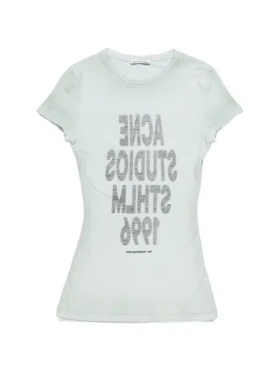 Acne Studios Contemporary Art Text T-shirt In White