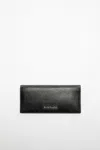 Acne Studios Leather Continental Wallet In Black