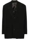 Acne Studios Contrast-stitching Blazer In Black