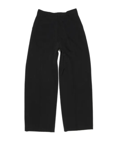 Acne Studios Contrast-stitching Tailored Trousers In Black