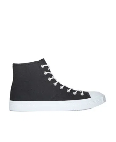 Acne Studios Contrasting Toe-cap High-top Sneakers In Black